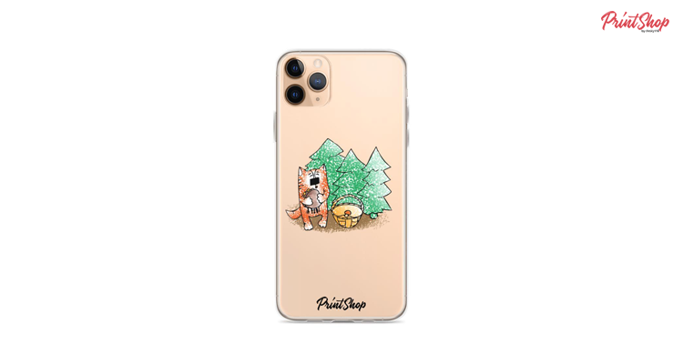 Ginger cat Clear iPhone Case