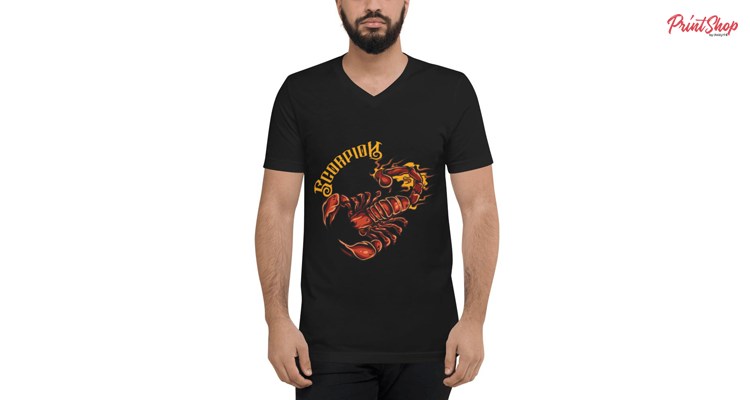 Scorpion Unisex V-Neck T-Shirt Jersey