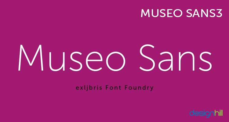 Museo Sans3 logo font