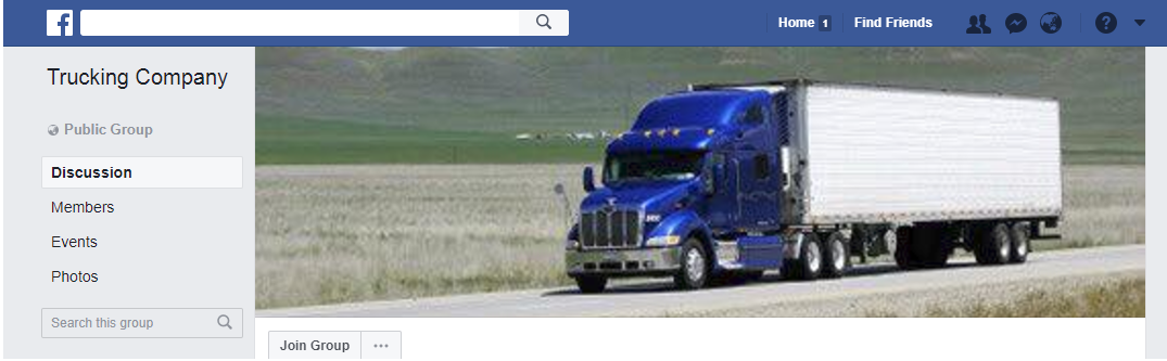 trucking social media